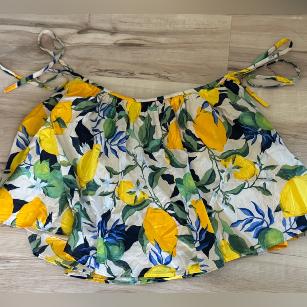 Lemon Print Summer Skirt